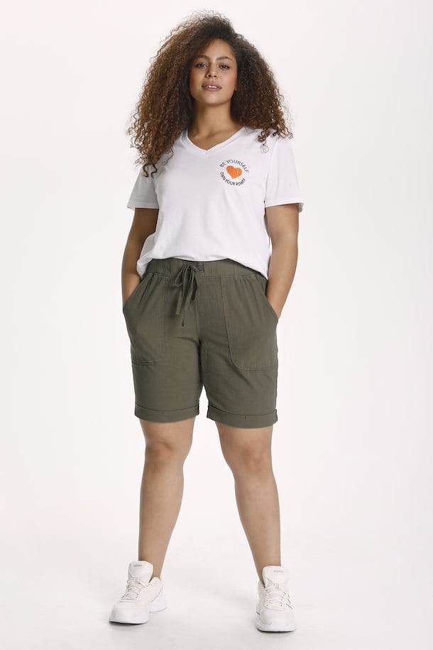 Kaffe Curve Shorts ~ Armygrønn