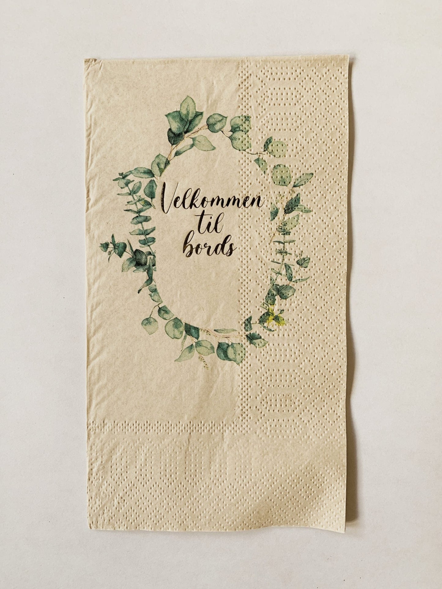 Serviett ~ Velkommen til bords