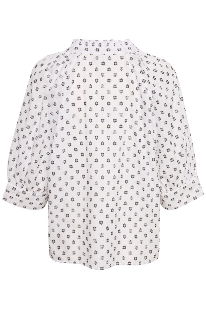 KAFFE Bluse KAjanni Hvit/Sort Print