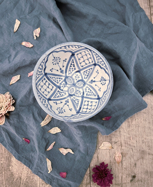 Marokkansk keramikk Skål D15 ~ Blå