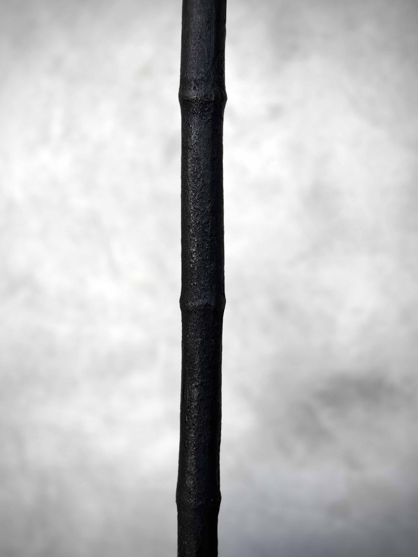 Lysestake i støpejern BAMBOO Black Antique H55cm