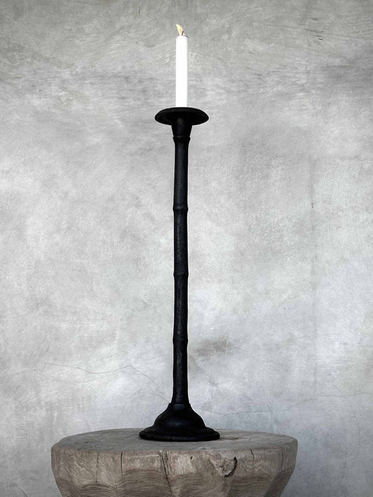SOPHIA cast irom candle holder, antique - Noori