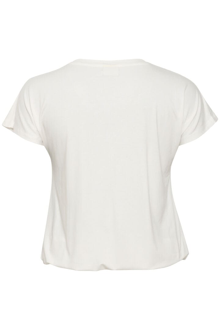 T-Shirt V-hals Basic CHJENA Chalk