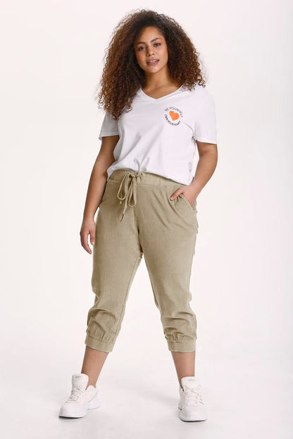 Kaffe Curve Capri bukse ~ Sand